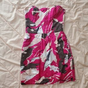 French Connection Strapless Mini Cocktail Dress with Pockets size 0